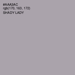 #AAA3AC - Shady Lady Color Image